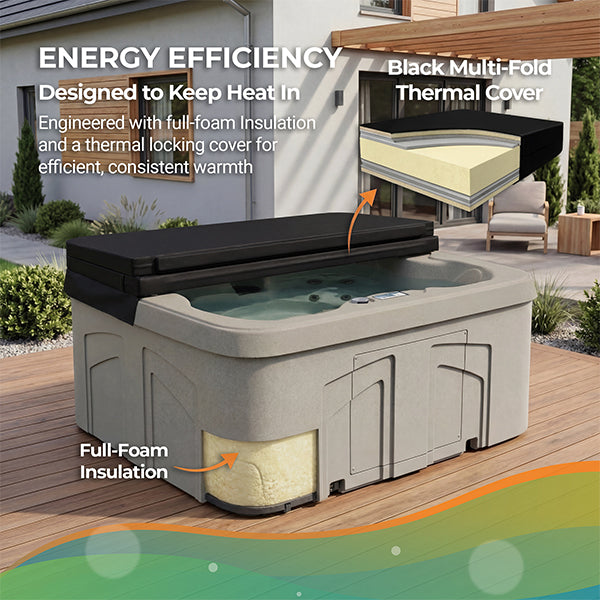 Lifesmart Spas LS100DX Hot Tub 4-Person, 20-Jet