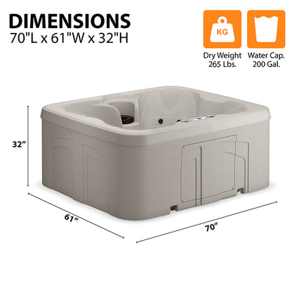 LS100 Hot Tub 4-Person, 13-Jet