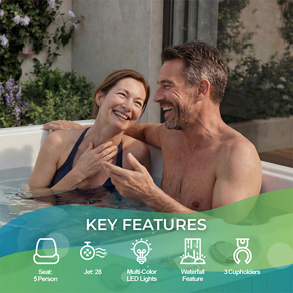 LS350 Plus Hot Tub 5-Person, 28-Jet