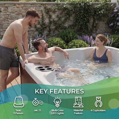 LS500 Plus Hot Tub 5-Person, 23-Jet